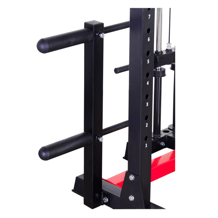 Full Power Rack with Lats Cable Machine and Options - DirectHomeGym