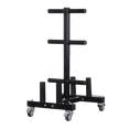 Vertical Olympic Plates and Bar Rack - DirectHomeGym
