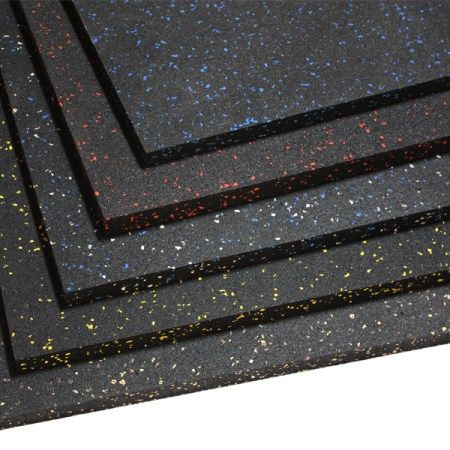 1m x 1m x 15mm Premium Rubber Gym Mat - DirectHomeGym