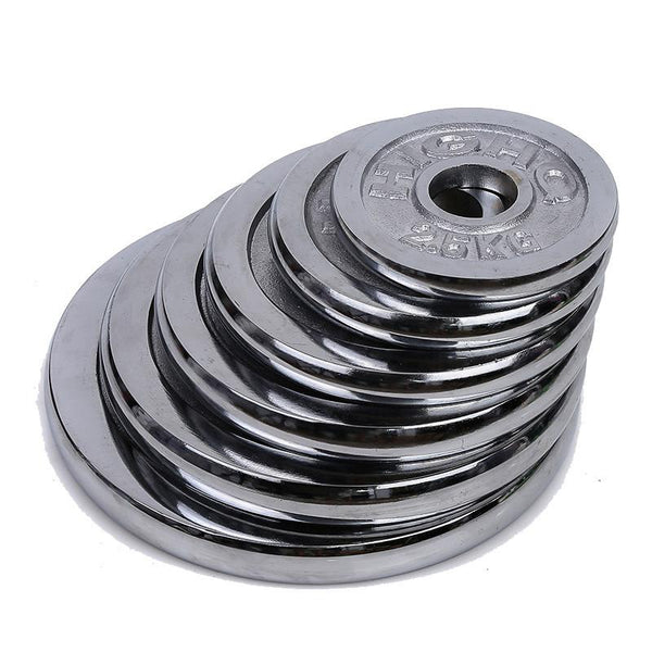 Chrome Cast Weight Plates (2.5KG - 20KG) - Olympic Size - DirectHomeGym