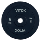 Black Bumper Plates with Colored Word Markings (5KG  to 25KG) - DirectHomeGym