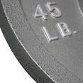 Competition Cast Iron Weight Plates (2.5lb - 45lb) - Olympic Size - DirectHomeGym