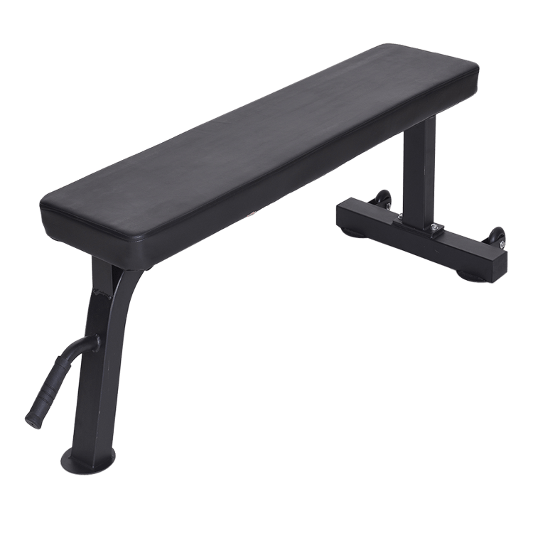 Flat Bench Black with Wheels - DirectHomeGym