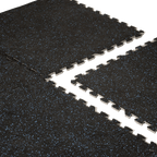Interlocking Rubber Mat (15mm or 20mm) 52.5cm x 52.5cm - DirectHomeGym