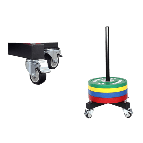 Mobile Vertical Olympic Plates Storage Rack - DirectHomeGym