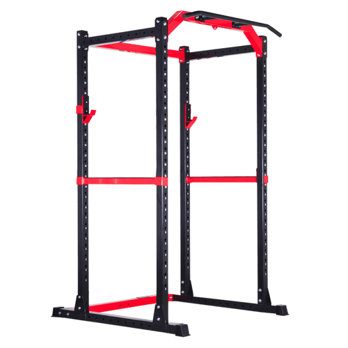 Full Power Rack with Lats Cable Machine and Options - DirectHomeGym