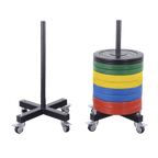 Mobile Vertical Olympic Plates Storage Rack - DirectHomeGym