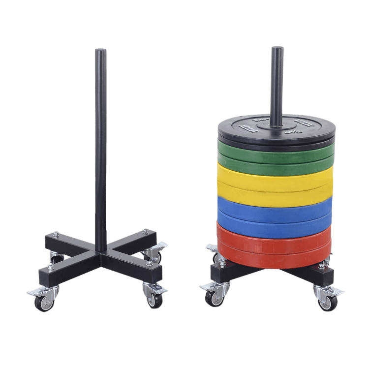 Mobile Vertical Olympic Plates Storage Rack - DirectHomeGym