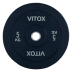 Black Bumper Plates with Colored Word Markings (5KG  to 25KG) - DirectHomeGym