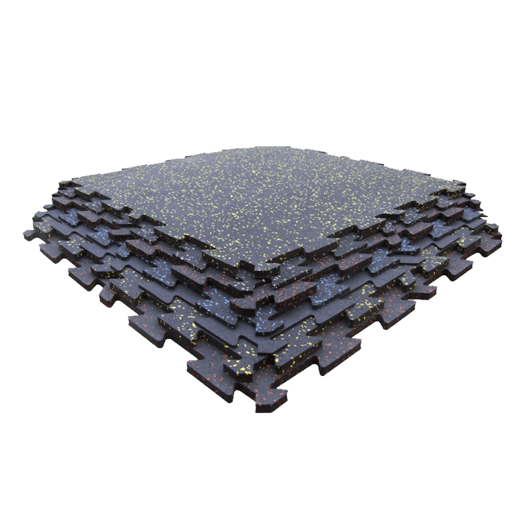 Interlocking Rubber Mat (15mm or 20mm) 52.5cm x 52.5cm - DirectHomeGym